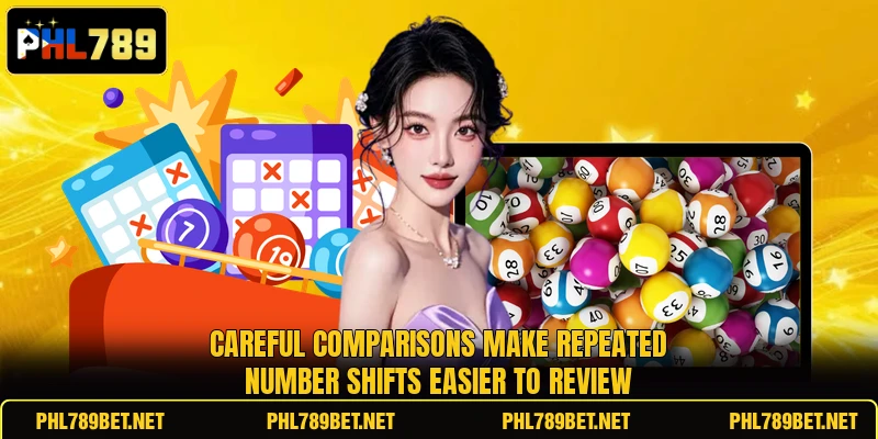 Careful comparisons make repeated number shifts easier to review