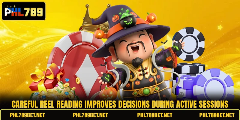 Careful reel reading improves decisions during active sessions