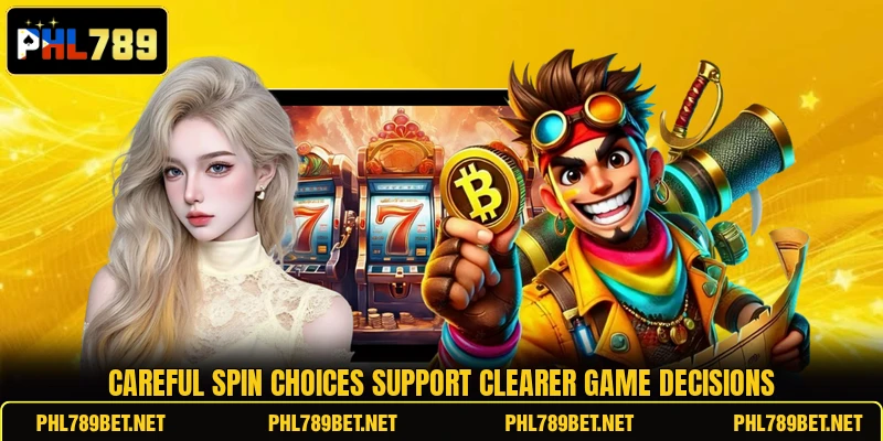 Careful spin choices support clearer game decisions