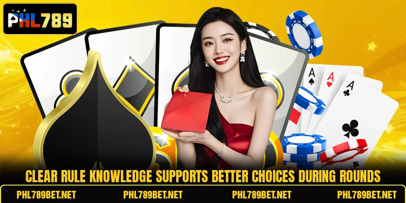 Clear rule knowledge supports better choices during rounds