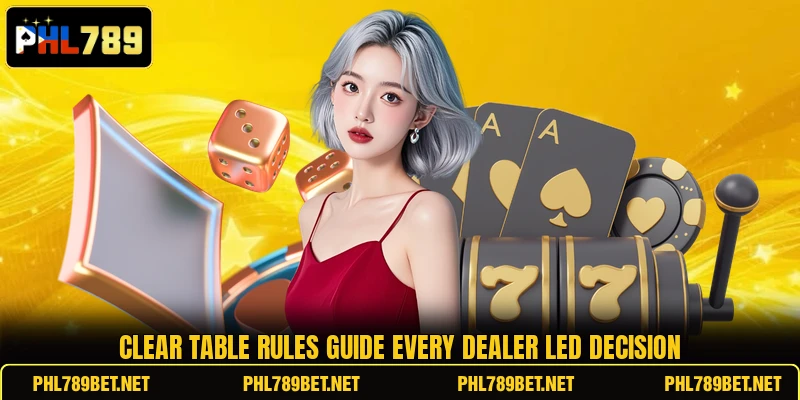 Clear table rules guide every dealer led decision