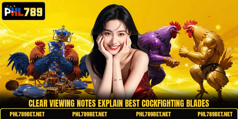 Clear viewing notes explain Best cockfighting blades