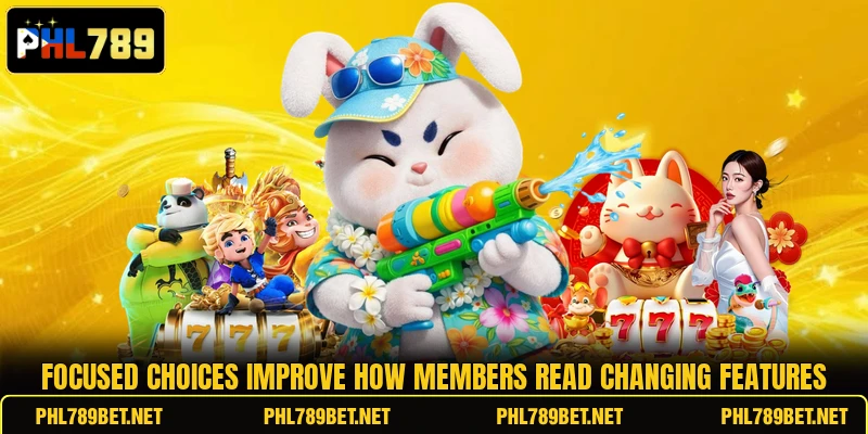 Focused choices improve how members read changing features