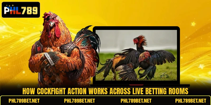 How cockfight action works across live betting rooms