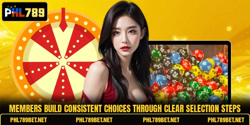 Members build consistent choices through clear selection steps
