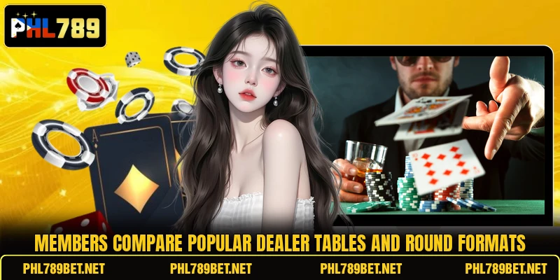 Members compare popular dealer tables and round formats