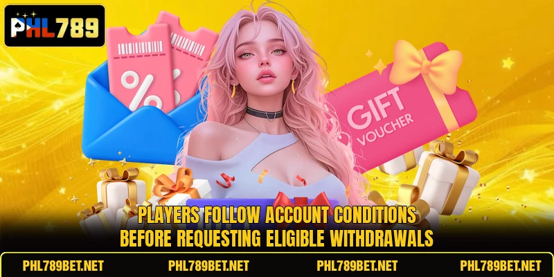 Players follow account conditions before requesting eligible withdrawals