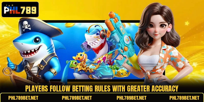 Players follow betting rules with greater accuracy