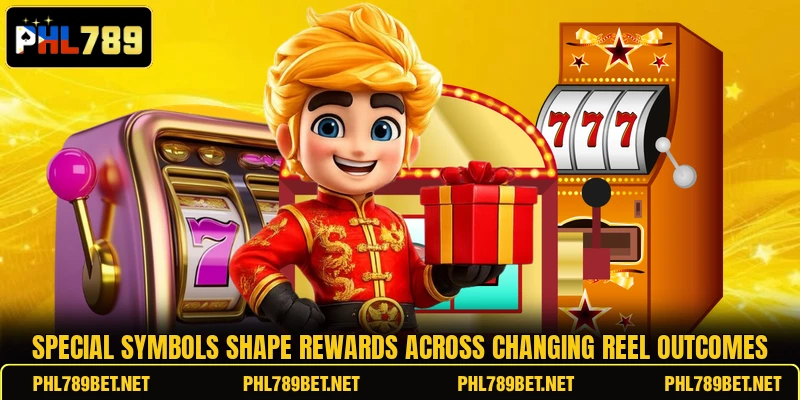 Special symbols shape rewards across changing reel outcomes