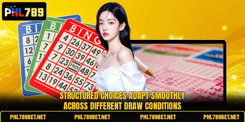 Structured choices adapt smoothly across different draw conditions
