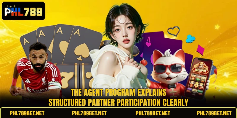 The agent program explains structured partner participation clearly